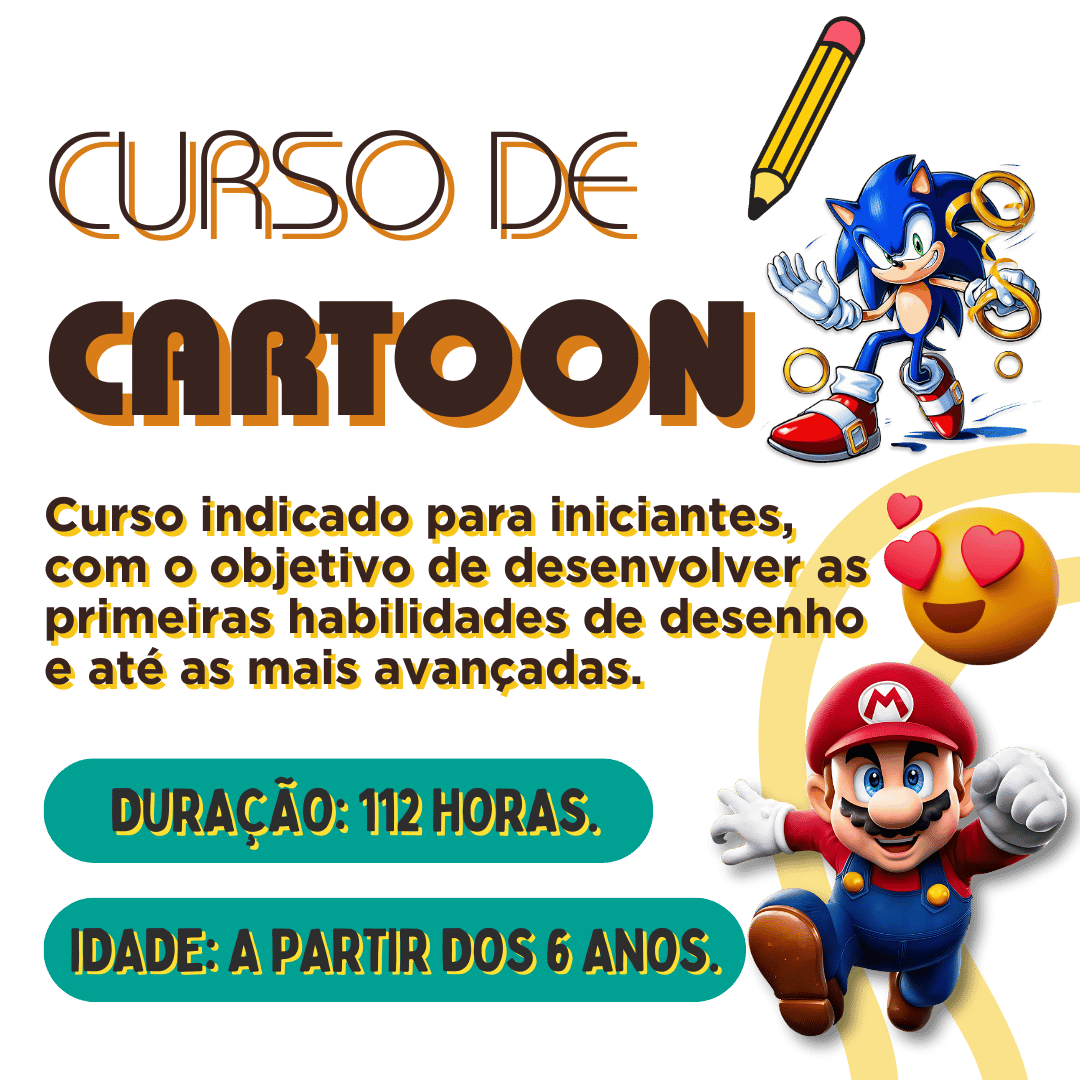 Curso de Cartoon na Oficina Belas Artes